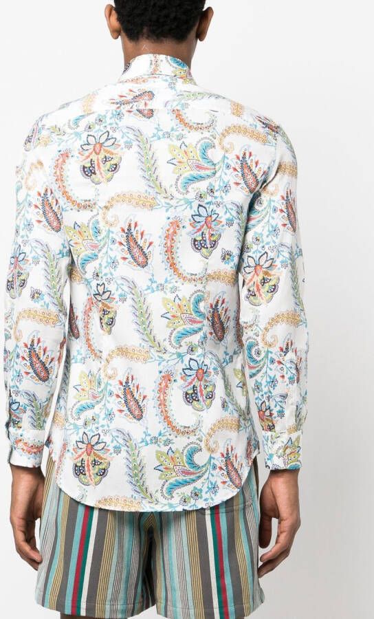 ETRO Overhemd met paisley-print Wit