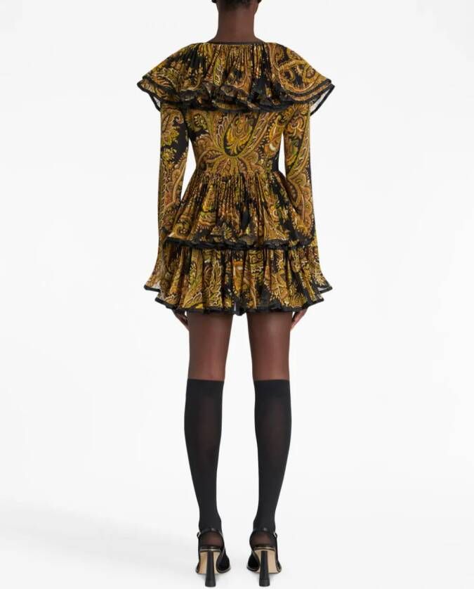 ETRO Mini-jurk met paisley-print Zwart