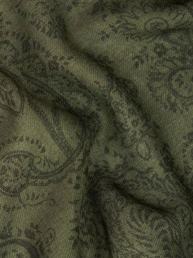 ETRO Sjaal met paisley-print Groen