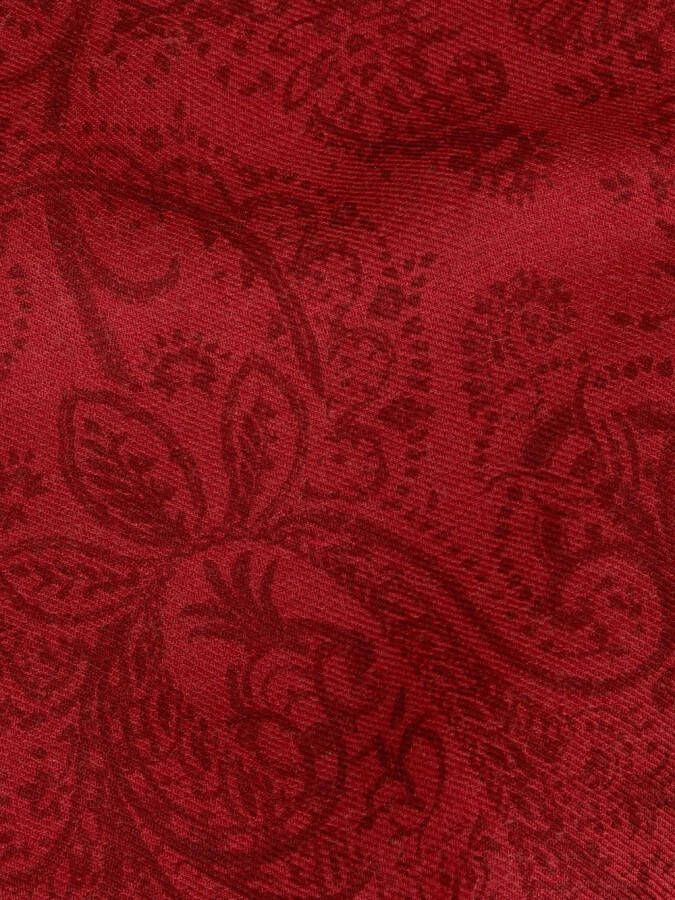 ETRO Sjaal met paisley-print Rood