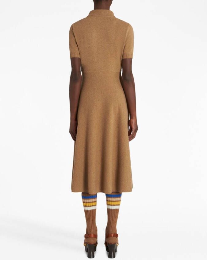 ETRO Jurk met paisley-print Beige