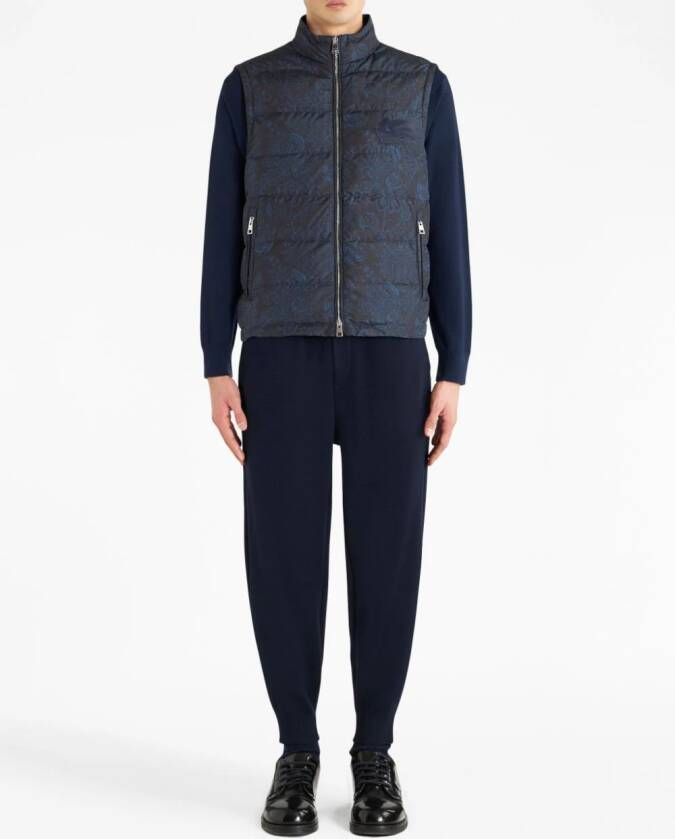 ETRO Bodywarmer met paisley-print Blauw