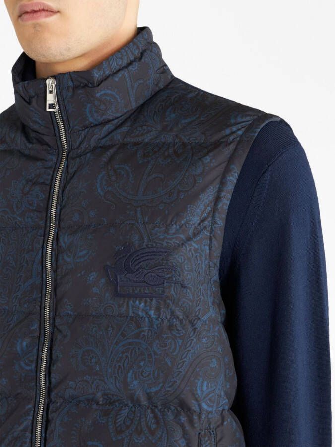 ETRO Bodywarmer met paisley-print Blauw