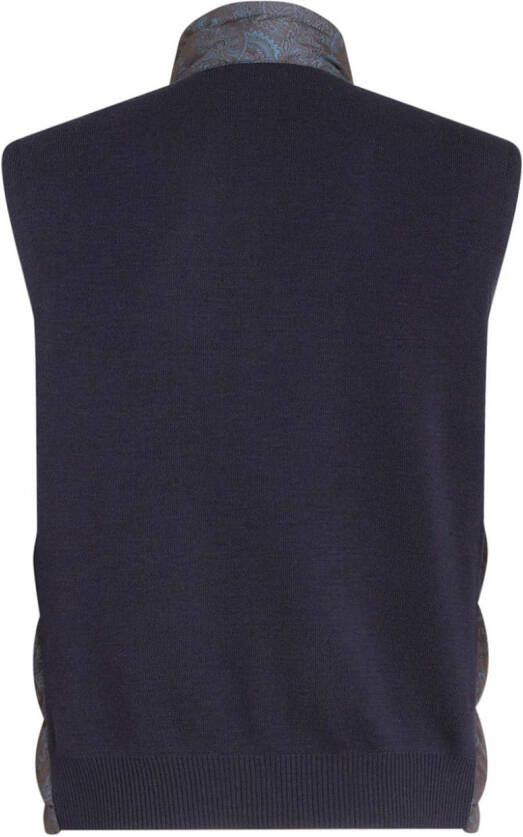 ETRO Bodywarmer met paisley-print Blauw