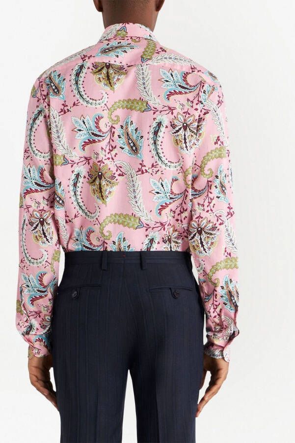ETRO Overhemd met paisley-print Roze