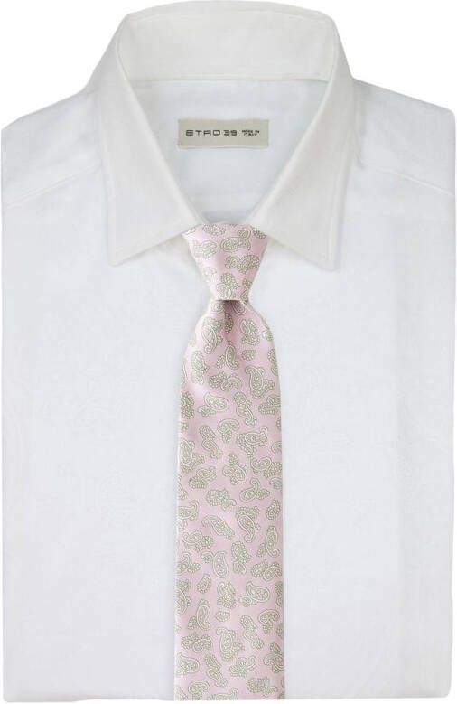 ETRO Stropdas met paisley-print Roze