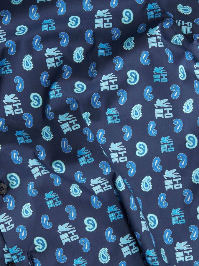 ETRO Overhemd met patroon Blauw