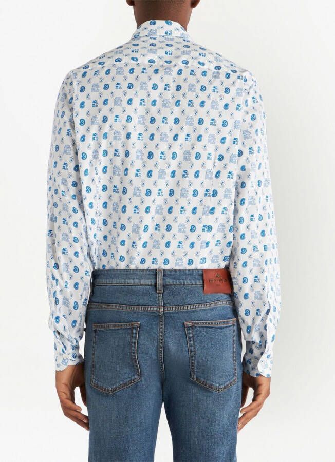ETRO Overhemd met patroon Wit