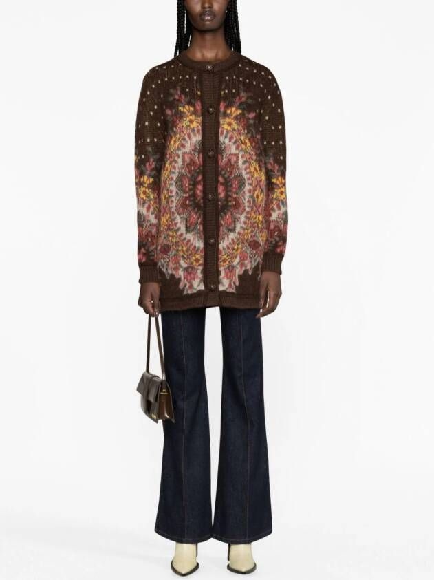 ETRO Vest met ronde hals Bruin