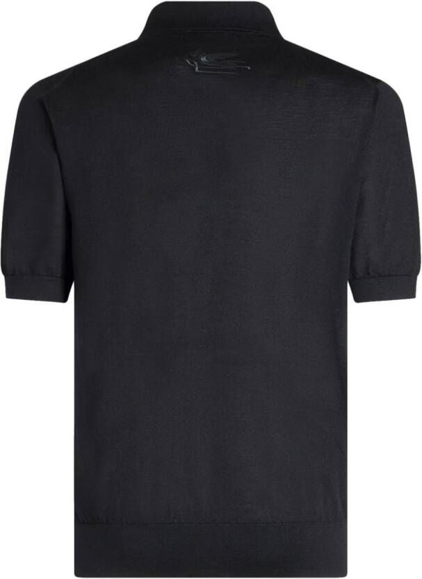 ETRO Poloshirt met borduurwerk Zwart