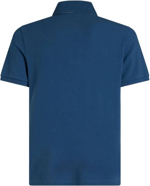 ETRO Poloshirt met geborduurd logo Blauw