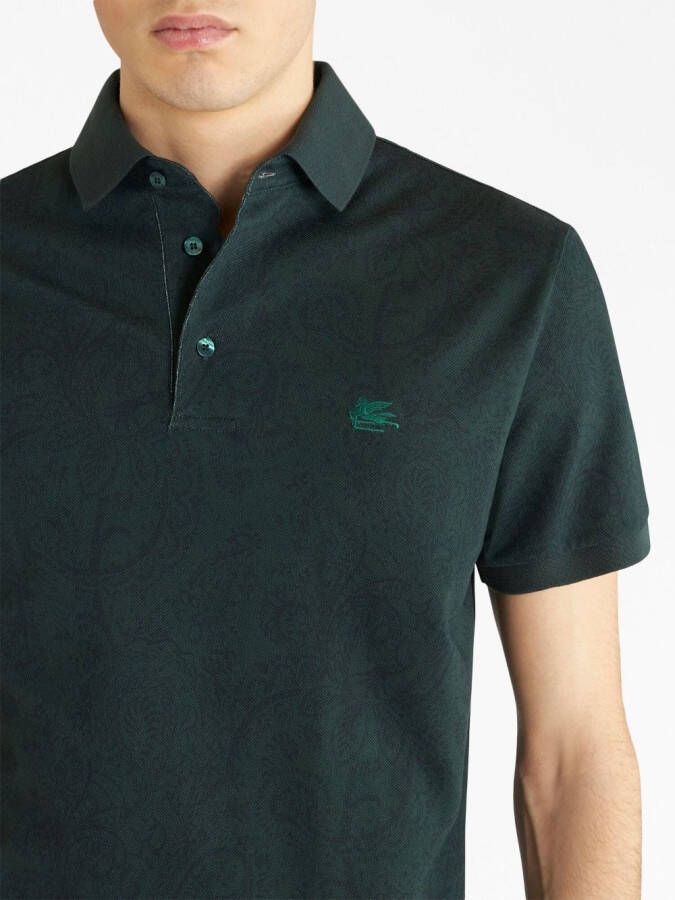 ETRO Poloshirt met paisley-print Groen