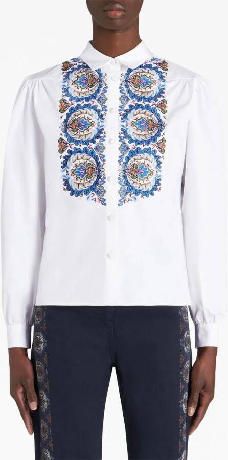 ETRO Popeline blouse Wit