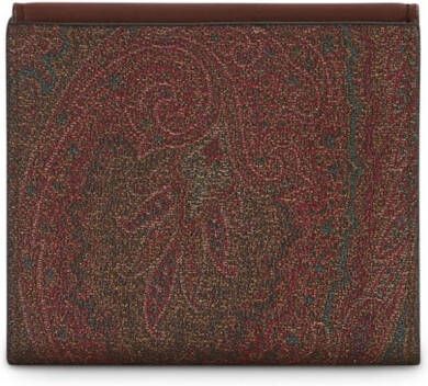 ETRO Portemonnee met paisley jacquard Bruin