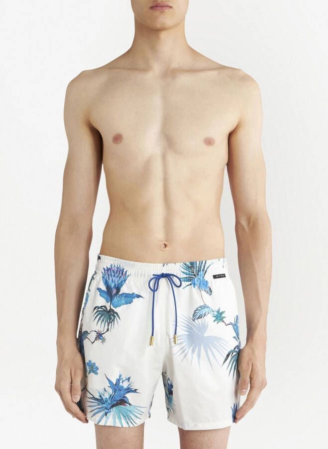 ETRO Zwembroek met print Wit