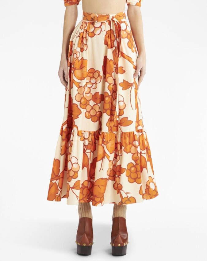 ETRO Rok met print Oranje