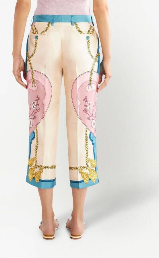 ETRO Satijnen broek Beige