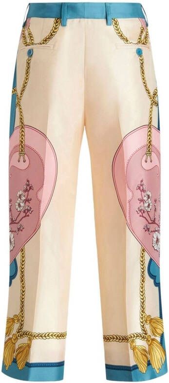 ETRO Satijnen broek Beige