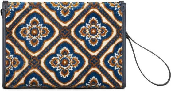 ETRO Shopper met geborduurd logo Beige