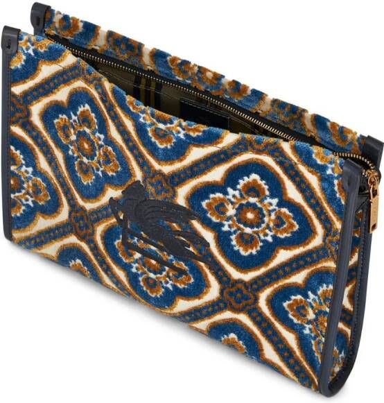 ETRO Shopper met geborduurd logo Beige