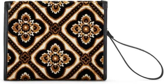 ETRO Shopper met geborduurd logo Beige