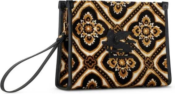 ETRO Shopper met geborduurd logo Beige