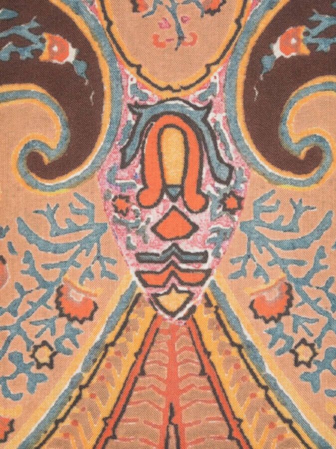 ETRO Sjaal met paisley-print Oranje