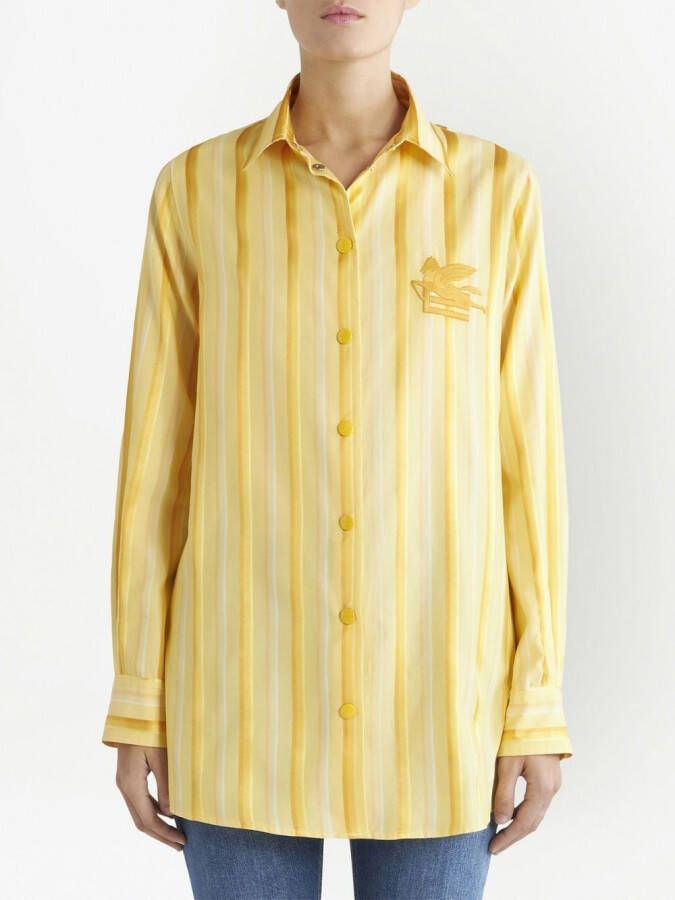 ETRO Gestreepte blouse Geel