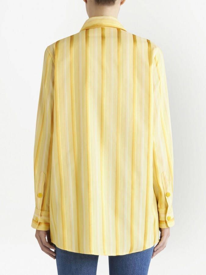 ETRO Gestreepte blouse Geel