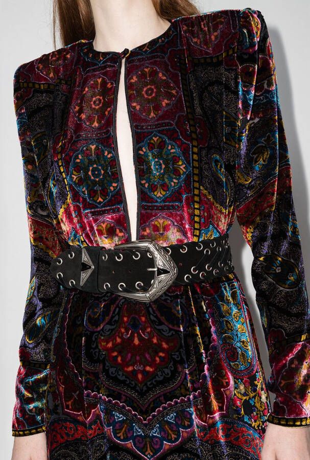 ETRO Suède riem Zwart