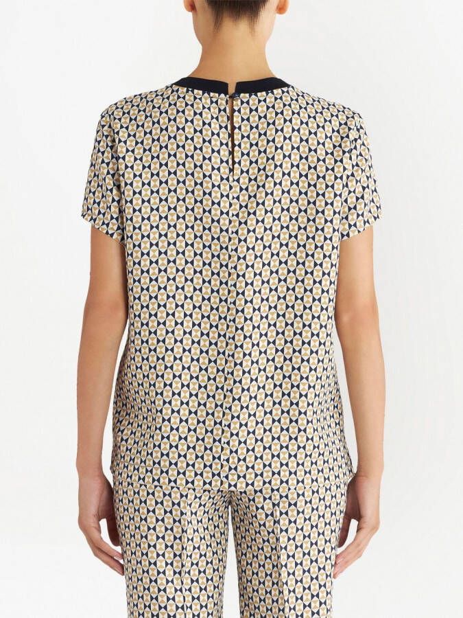 ETRO T-shirt met geometrische print Geel