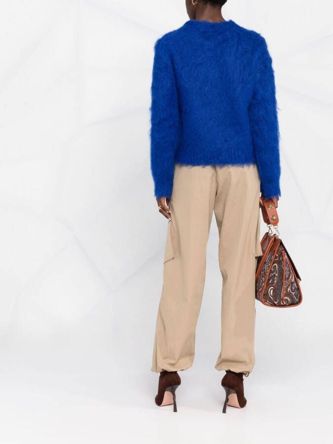 ETRO Trui met geborduurd logo Blauw