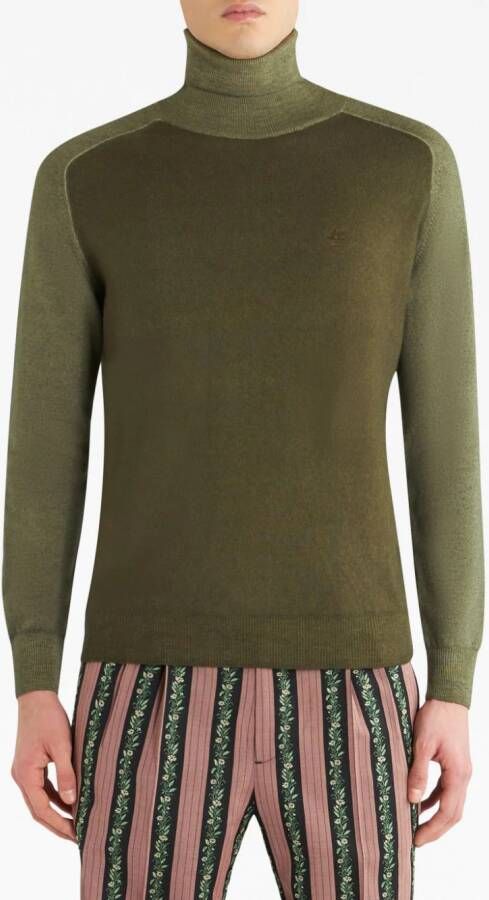 ETRO Trui met hoge hals Groen