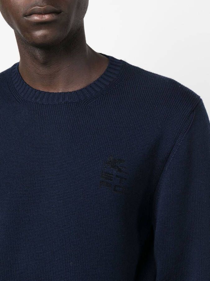 ETRO Trui met ronde hals Blauw