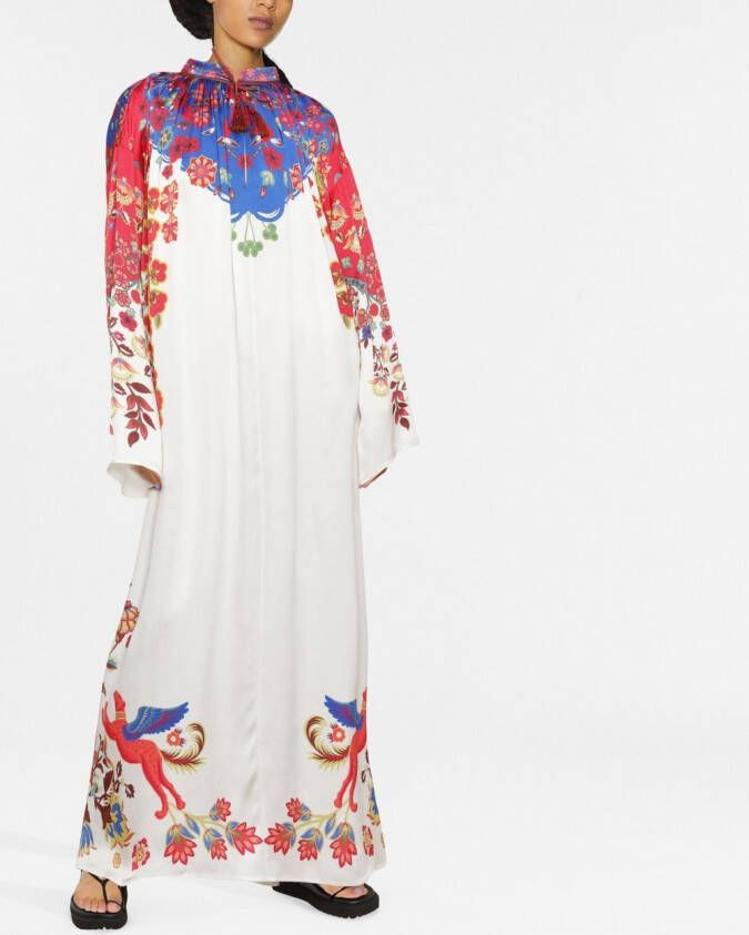 ETRO Tuniekjurk met bloemenprint Beige