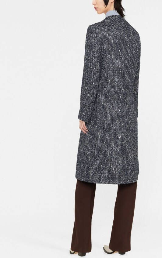 ETRO Tweed jas Blauw