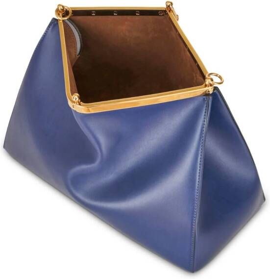 ETRO Vara leren schoudertas Blauw