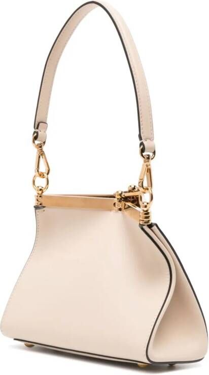 ETRO Vara leren schoudertas Beige