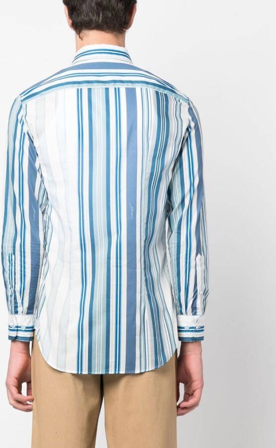 ETRO Gestreept overhemd Blauw