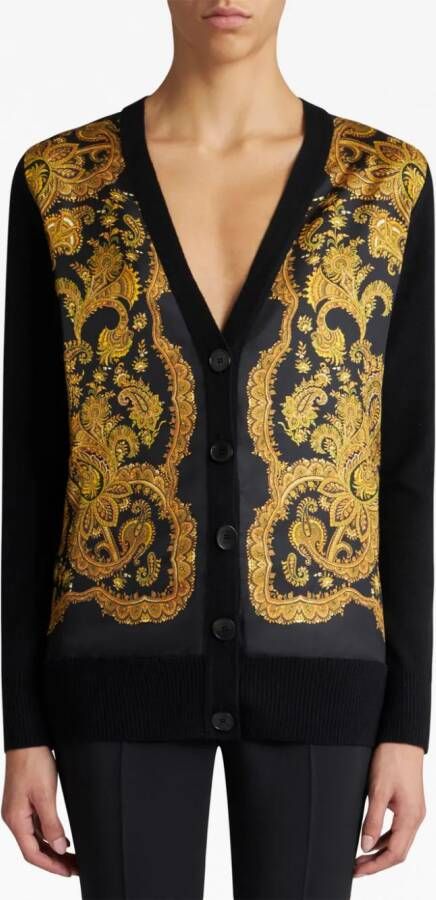 ETRO Vest met paisley-print Blauw