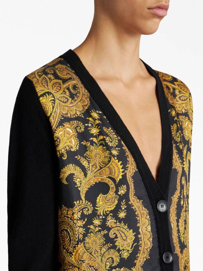 ETRO Vest met paisley-print Blauw