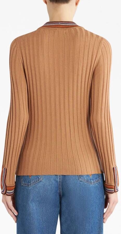 ETRO Vest met V-hals Bruin