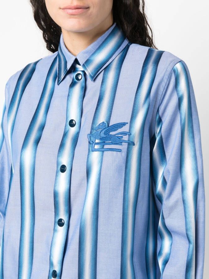 ETRO Zijden blouse Blauw