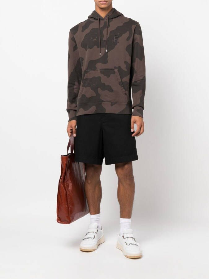 Études Studio Hoodie met logopatch Bruin