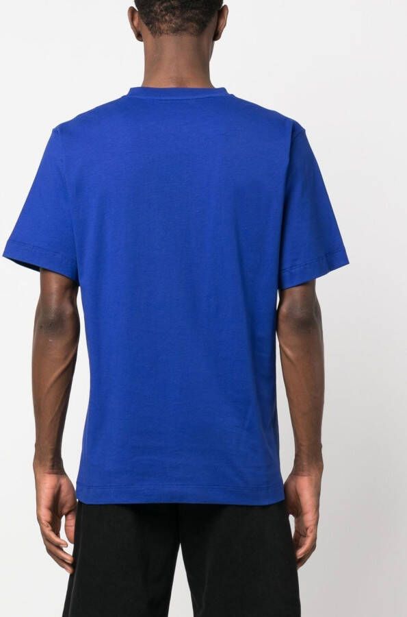 Etudes T-shirt met logoprint Blauw