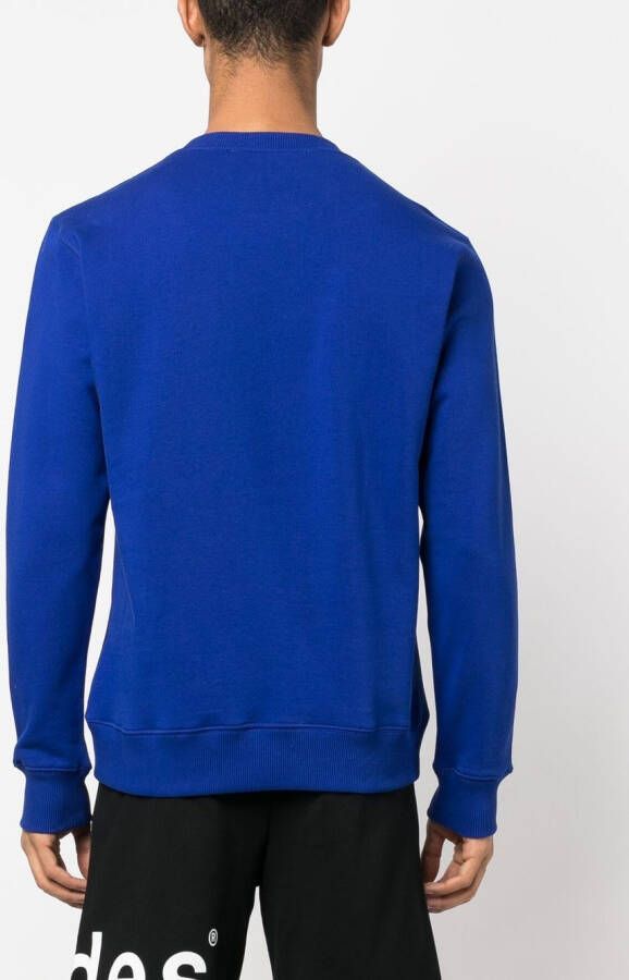 Etudes Sweater met logoprint Blauw