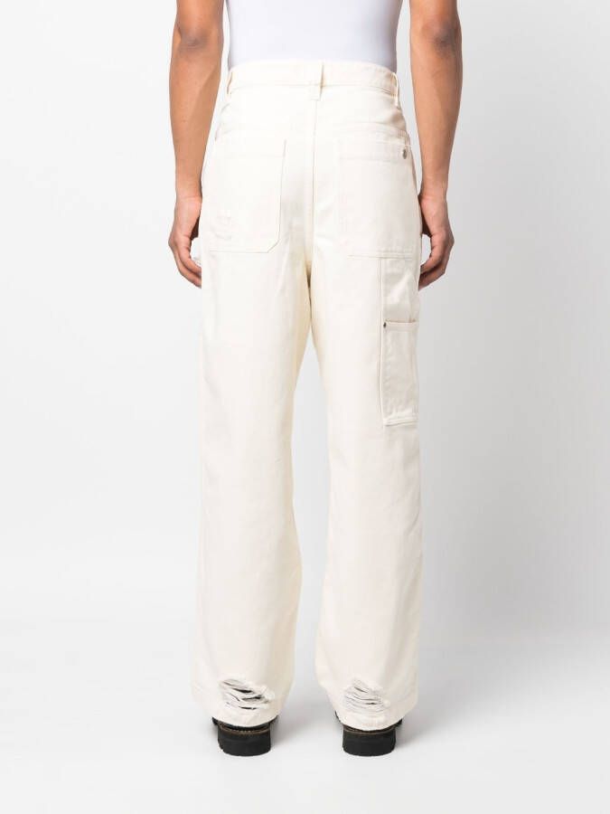 Etudes Ruimvallende jeans Wit