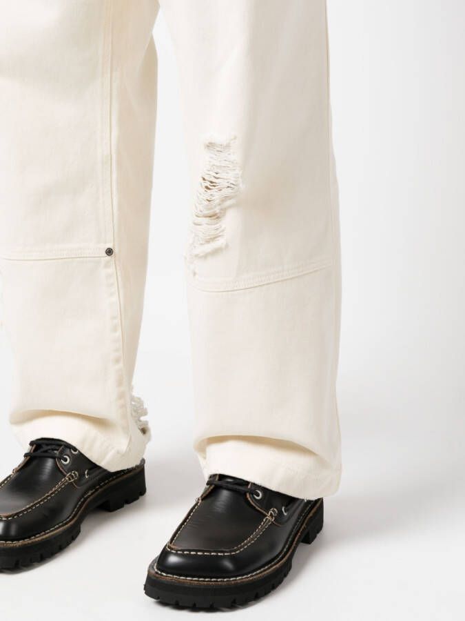 Etudes Ruimvallende jeans Wit