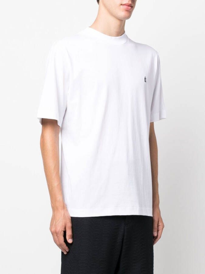 Études Studio T-shirt met geborduurd logo Wit
