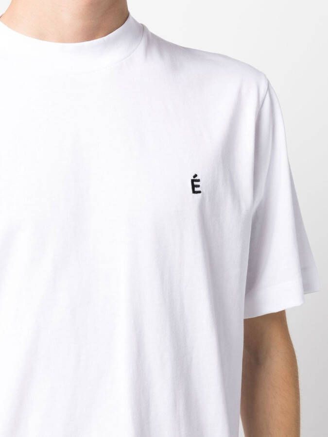Études Studio T-shirt met geborduurd logo Wit
